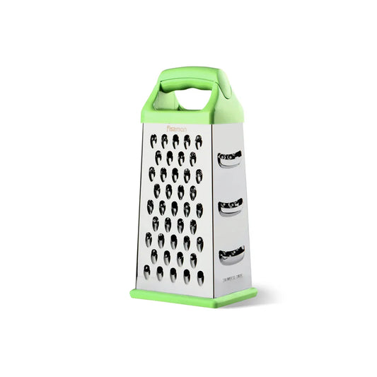 Stainless Steel Four-Sided Vegetable Grater in Green Color, 24 cm