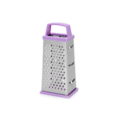 Stainless Steel 4-Sided Grater with Plastic Handle, 20 cm