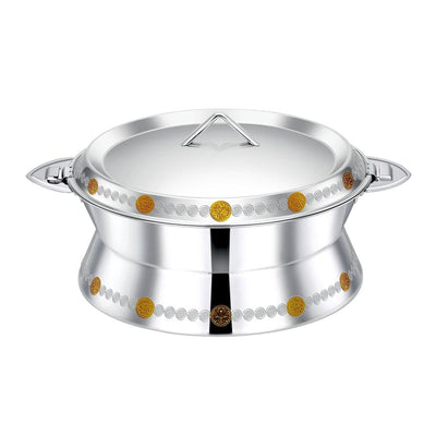 Pradeep Sabina Stainless Steel Hot Pot Gold, 5000 ml - HorecaStore