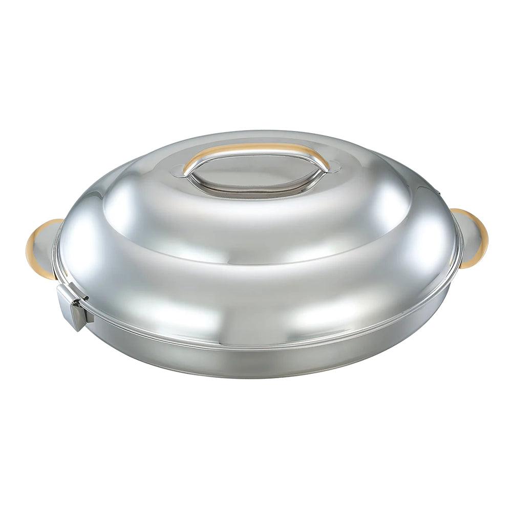 Pradeep Ellipse Stainless SteelHot Pot Goldline, 6000 ml - HorecaStore