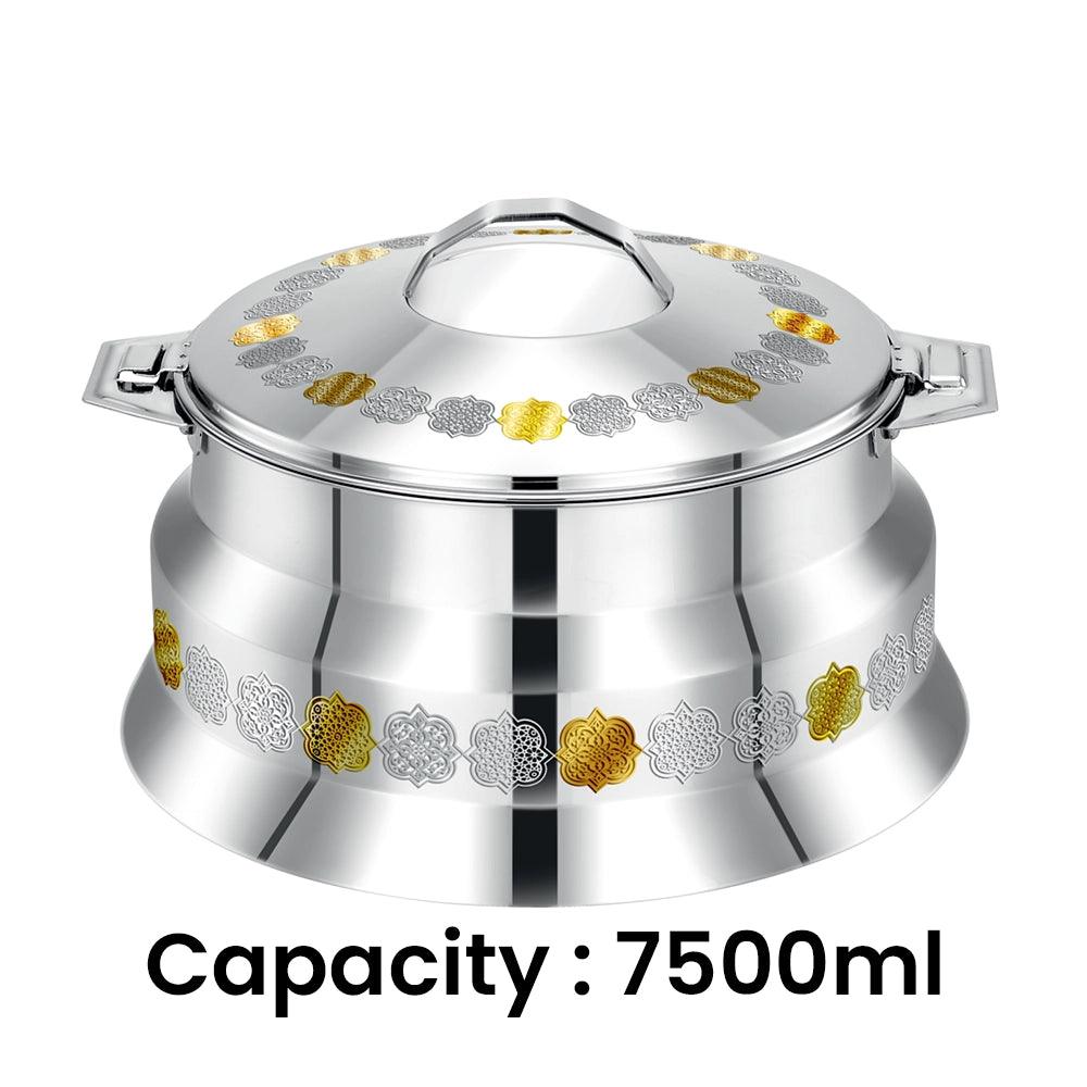 Pradeep Arah Stainless Steel Hot Pot Gold, 7500 ml - HorecaStore