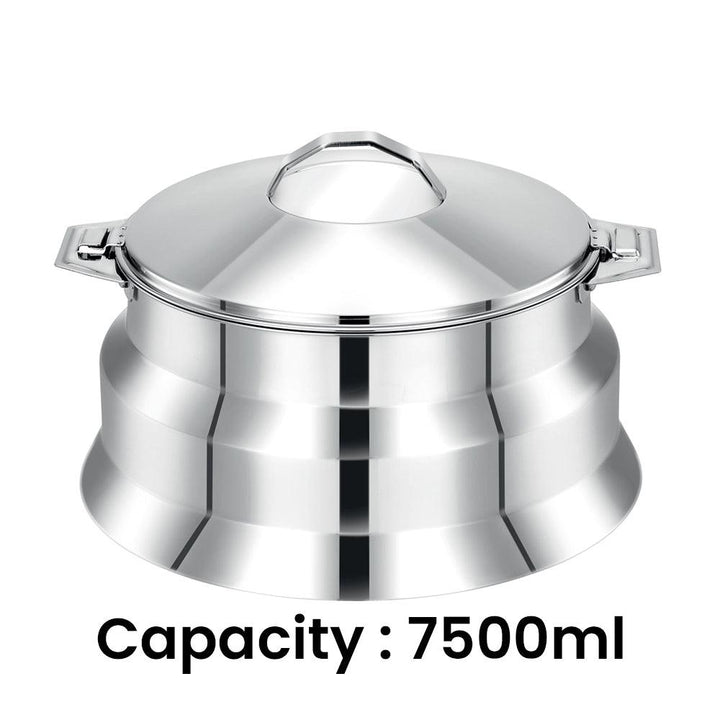 Pradeep Arah Stainless Steel Hot Pot Plain, 7500 ml - HorecaStore