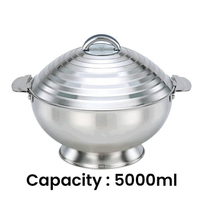 Shayna Stainless Steel Hot Pot, 5000 ml - HorecaStore