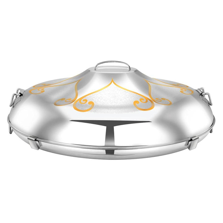 Pradeep Ellipse Shireen Stainless SteelHot Pot With Base Gold, 85 cm - HorecaStore