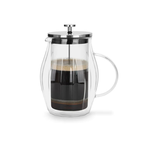 Borosilicate Glass Double wall French Press Coffee Maker, 600 ml