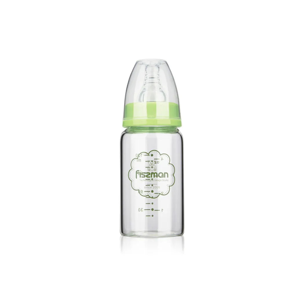 Fissman Feeding Borosilicate Glass Bottle 120ml Green