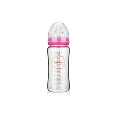 Fissman Feeding Borosilicate Glass Bottle 260ml Pink