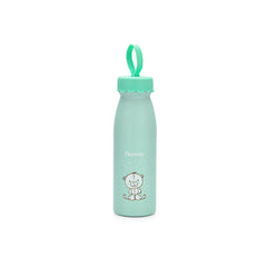 Stainless Steel Double Wall Vacuum Thermos Bottle in Light Green/White Color, 450 ml