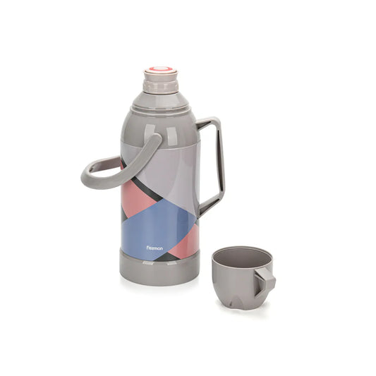 Glass Liner Vacuum Flask with Plastic Case in Multicolors, 3.2 ltr.