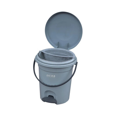 THS AF07035 Plastic Round Pedal Bin 8L