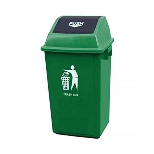 THS AF07311 Green Quadrate Garbage Bin 40L