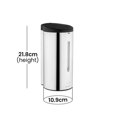 Aquaeco Wall Mountaed Touchless Stainless Steel Liquid Soap Dispenser Battery Operated, Capacity 700 ml - HorecaStore