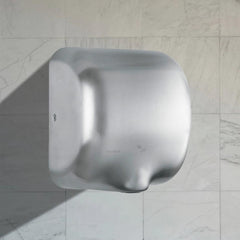 Aquaeco Brushed Stainless Steel ELectric Hand Dryer with Touchless sensor Mains Operated, Power 1400W