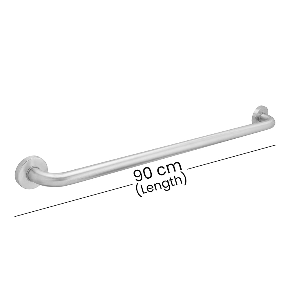 Aquaeco Ix304 Brushed Stainless Steel, Straight Support Bar,  Dia 32 cm, 90x8x8 cm