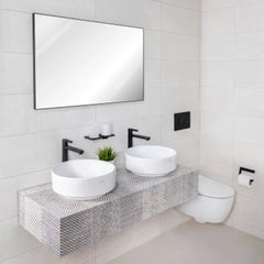 Aquaeco Matt Black Reversible Mirror, 100x2.11x60 cm