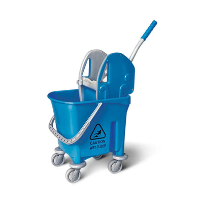 THS AZ1032 Blue Single Mop Bucket Trolley 22L