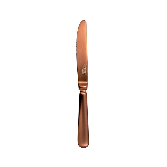 Furtino England Baguette 18/10 Stainless Steel Dessert Knife Matt Copper, 23cm, Pack of 12