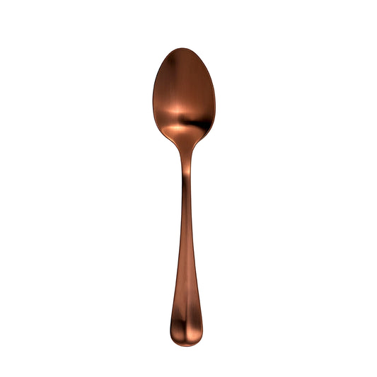 Furtino England Baguette 18/10 Stainless Steel Dessert Spoon Matt Copper, 19cm, Pack of 12