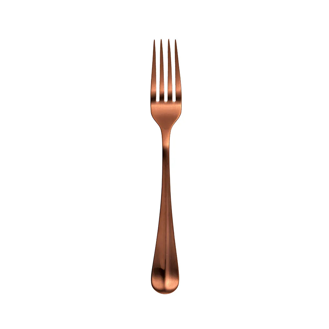 Furtino England Baguette 18/10 Stainless Steel Table Fork Matt Copper, 21cm, Pack of 12