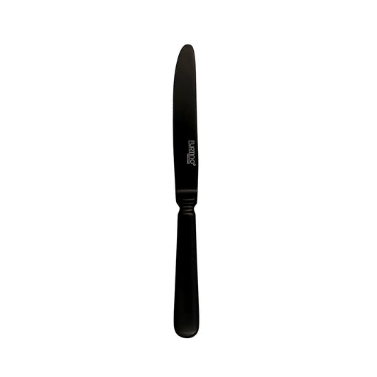 Furtino England Baguette 18/10 Stainless Steel Table Knife Matt Black, 25cm, Pack of 12