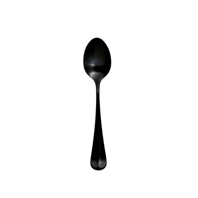 Furtino England Baguette 18/10 Stainless Steel Tea Spoon Matt Black, 14cm, Pack of 12