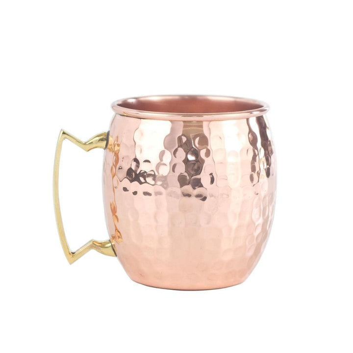 THS BAH1100 Copper Plated Hammered Finish Moscow Mule Mug 45cl - HorecaStore