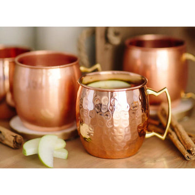 THS BAH1102 Copper Plated Antique Finish Moscow Mule Mug 45cl - HorecaStore