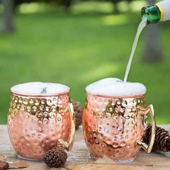 THS BAH1102 Copper Plated Antique Finish Moscow Mule Mug 45cl