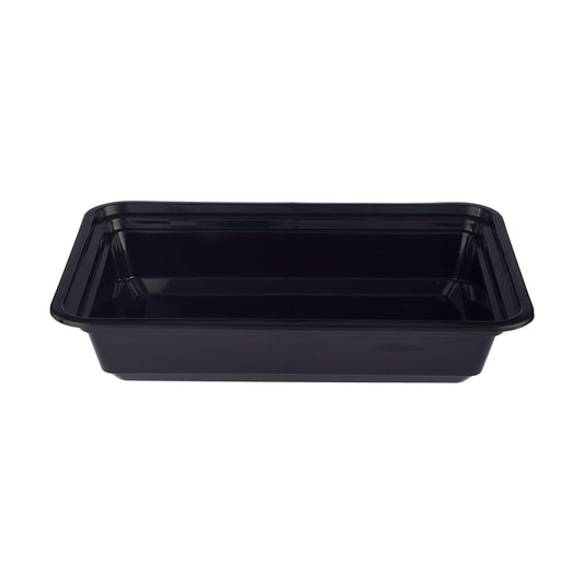 hotpack black base rectangular container 18 2 x 12 3 x 4 9 cm 473 ml base 300 pcs