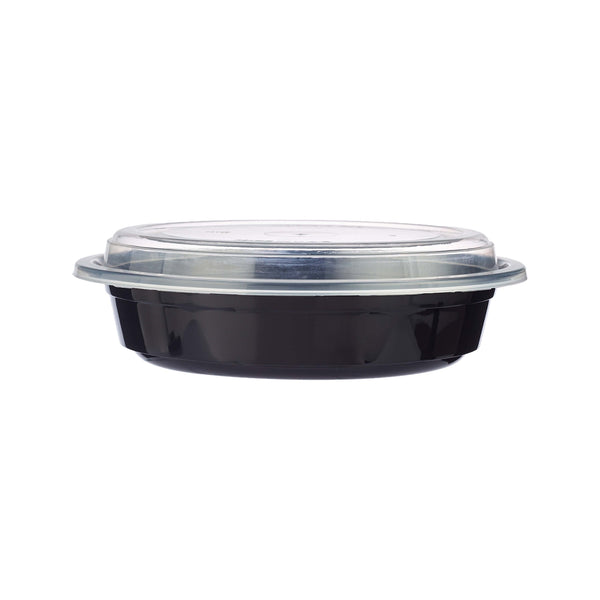 hotpack black base round container 18 x 5 x 30 cm 710 ml 300 pcs