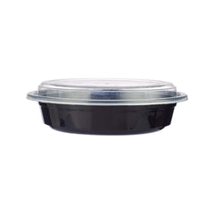 Hotpack Black Base Round Container Without Lid, 18 x 5 x 30 cm, 710 ml, 300 PCs