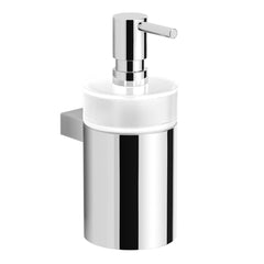 Bagnodesign Chrome Ovale Wall Mounted Soap Dispenser, 7x11x18 cm