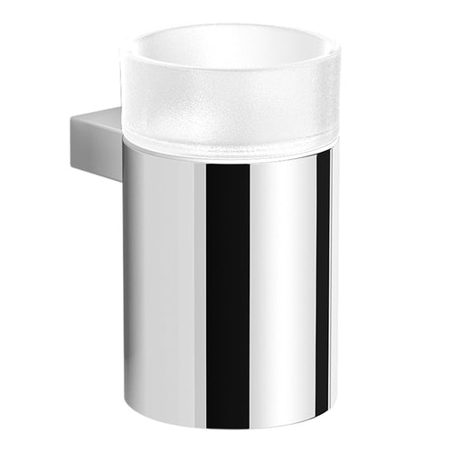 Bagnodesign Chrome Ovale Wall Mounted Tumbler And Holder, 10x7x13 cm