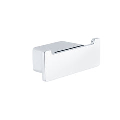 Bagnodesign Chrome Smooth Double Robe Hook, 8x3x3 cm