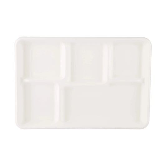 hotpack biodegradable 5 compartment plate 32 cm 500 pcs