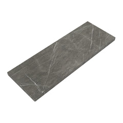 Bagnodesign Alpine Countertop Shelf, Marble Grey Matt 140x50x5.5 cm