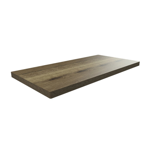 Bagnodesign M-Line Countertop Shelf, Tobacco Oak, 12.04x50x5cm