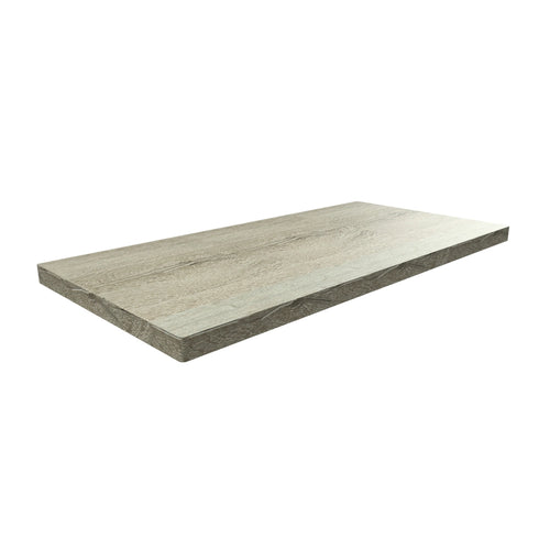 Bagnodesign M-Line Countertop Shelf, Grey Oak, 10.04x50x3.8 cm