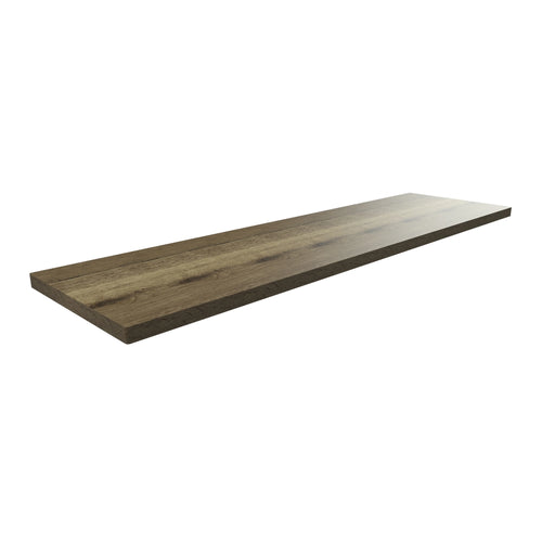 Bagnodesign M-Line Countertop Shelf, Tobacco Oak, 18.04x50x3.8 cm