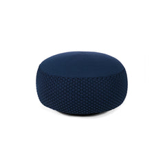 Gymkhana Colori Di Como Outdoor Pouf Removable Covers, Navy Blue, 80x30 cm