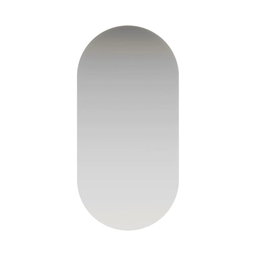 Bagnodesign Bristol Oval Illuminated Mirror, Clear, 50x2.3x100 cm