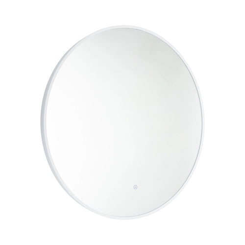 Bagnodesign M-Line Round Backlit Mirror, Matt White, 80 cm