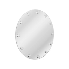 Bagnodesign Monroe Illuminated Round Mirror With Led Bulbs, Clear, 70x5.7 cm