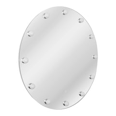 Bagnodesign Monroe Illuminated Round Mirror With Led Bulbs, Clear, 100x5.7 cm