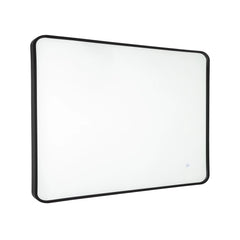 Bagnodesign Revolution Backlit Mirror, Matt Black, 80x5x120 cm