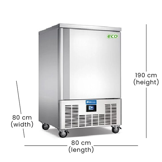 Lava Inox Blast Chiller & Freezer, 1200 W, 80 x 80 x 190 cm