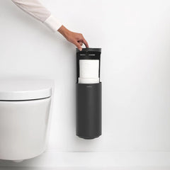 Brabantia Mindset Steel Gey Toilet Roll Dispenser