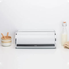 Brabantia Roll Brilliant Steel Top Bread Bin