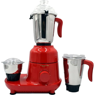 BUTTERFLY BT17449 TULIP MIXER GRINDER - 600W -3 JARS- RED