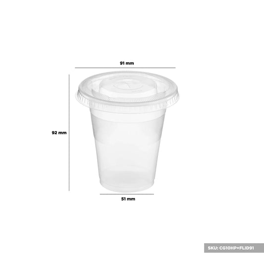 hotpack pp plastic clear cup 296 ml 1000 pcs